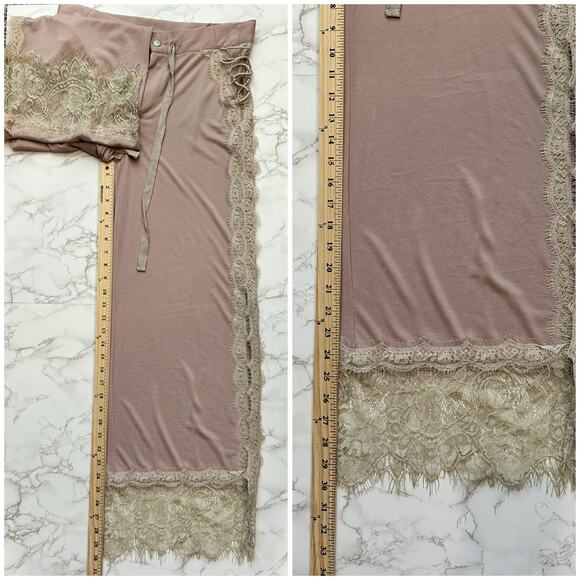 POL LACE IT DOWN PANTS MAUVE  SIZE L $68 - Picture 12 of 12